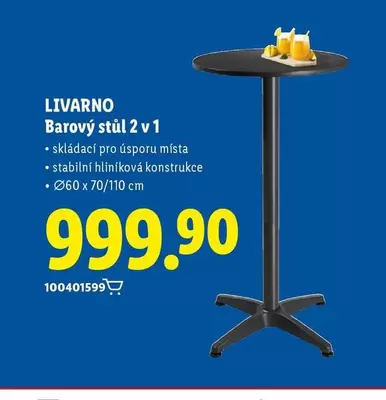 Barový stůl 2 v 1