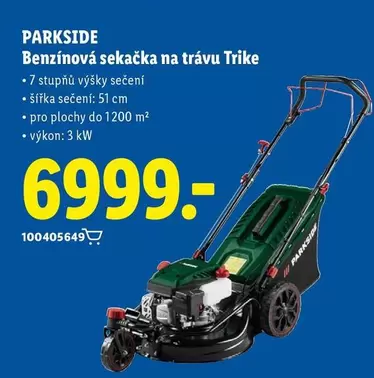 Benzínová sekačka na trávu Trike