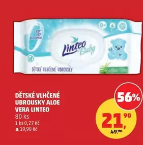 Dětské vlhčené ubrousky Aloe Vera