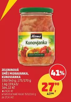 ZELENINOVÁ SMĚS MORAVANKA, KUNOVIJANKA