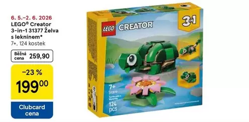 LEGO Creator 3-in-1 31377 Želva s leknínem