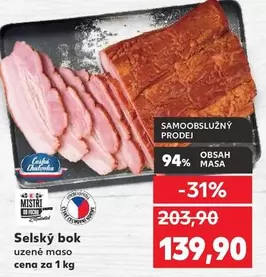 Selský bok uzené maso