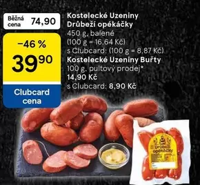 Kostelecké Uzeniny Drůbeží opékáčky, Kostelecké Uzeniny Buřty