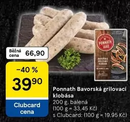 Bavorská grilovací klobása