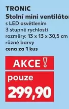 Stolní mini ventilátor s LED osvětlením