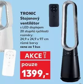 Stojanový ventilátor s LED displejem