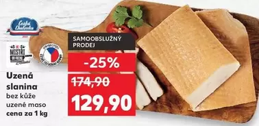 Uzená slanina bez kůže