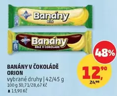 Banány v čokoláde