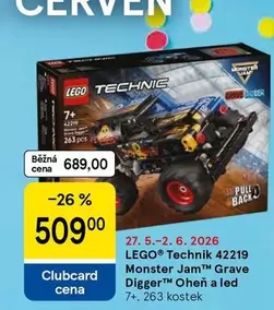 LEGO Technic 42219 Monster Jam
 Grave Digger
 Oheň a led