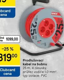 Predlžovací kábel na bubnu