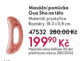 Masážní pomůcka Gua Sha na tělo