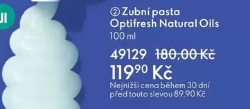 Zubní pasta Optifresh Natural Oils 49129