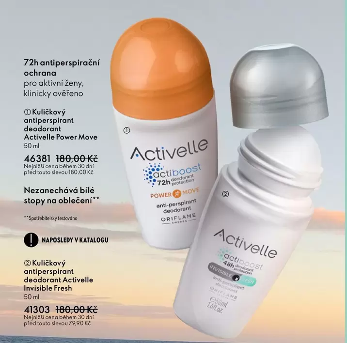 Kulickový antiperspirant deodorant Activelle Power Move 46381