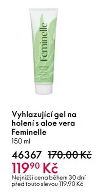 Vyhlazující gel na holení s aloe vera