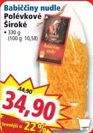 Babiččiny nudle Polévkové Široké