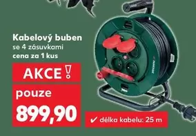 Kabelový buben se 4 zásuvkami