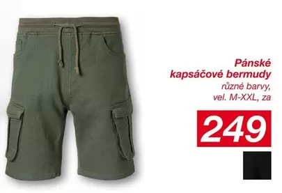 Pánské kapsočové bermudy
