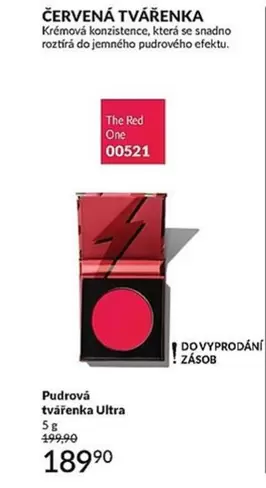 Red - ČERVENÁ TVÁŘENKA 00521