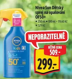 Dětský sprej na opalování OF50+