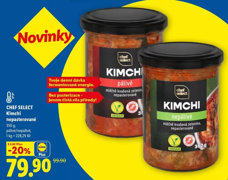 Plus - KIMCHI pálivé / nepálivé