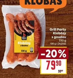 Klobásy s goudou