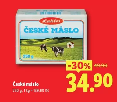 České máslo