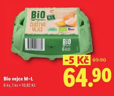 Bio čerstvá vejce M-L