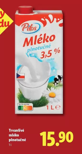 Mléko plnotučné 3,5%