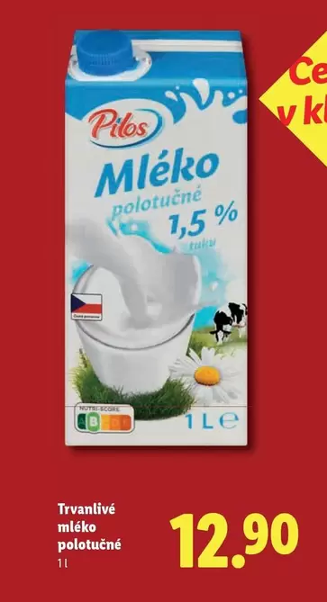 Mléko polotučné