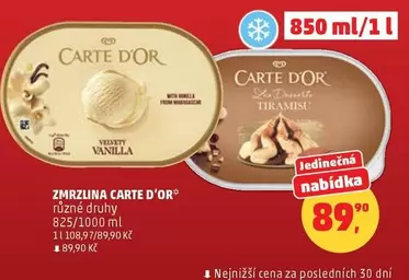 Zmrzlina rôzne druhy