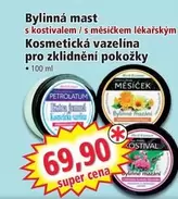 Super - Bylinná mast s kostivalem / s měsíčkem lékařským Kosmetická vazelína