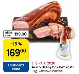 Tesco Uzený bok bez kosti