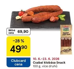 Csabai klob
sa Snack