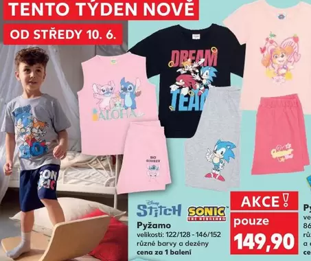 Sonic - Stitch SONIC Pyžamo