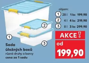 Sada úložných boxů