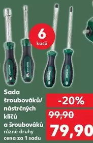Sada šroubováků/nástřných klíčů a šroubováků různé druhy