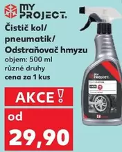 Čistič kol/pneumatik/odstraňovač hmyzu