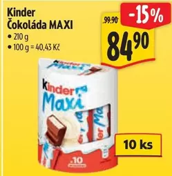 Kinder - Čokoláda MAXI