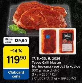 Marinovaná vepřová krkovice