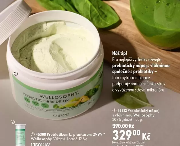 45312 Prebiotický nápoj s vlákninou Wellosophy