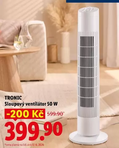 Sloupový ventilátor 50 W