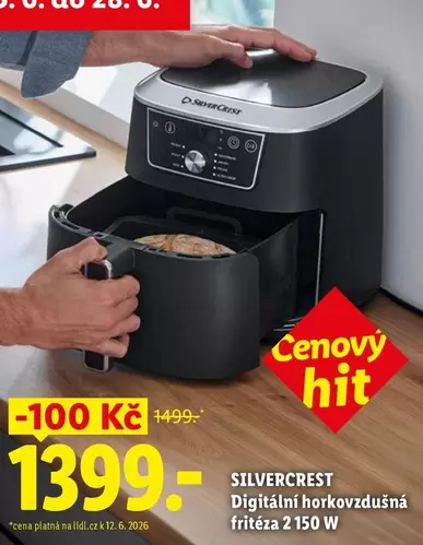 Digitální horkovzdušná fritéza
