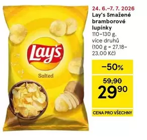 Smažené bramborové lupínky