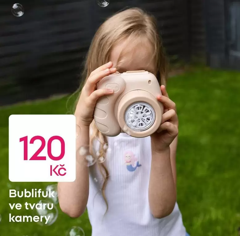 Bublifuk ve tvaru kamery