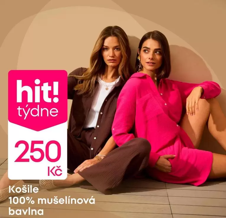Košile 100% mušelinová bavlna