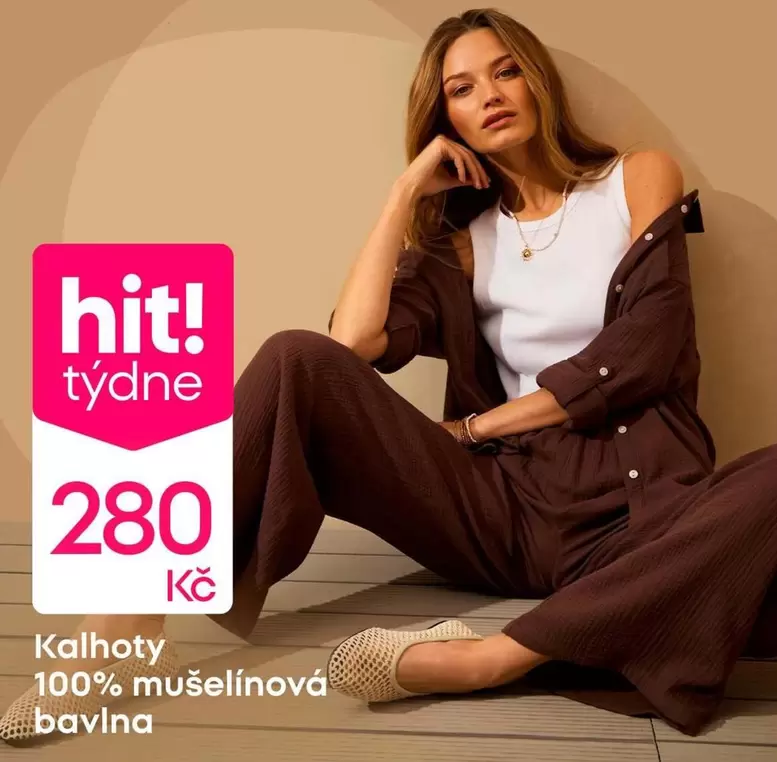 Kalhoty 100% mušelinová bavlna