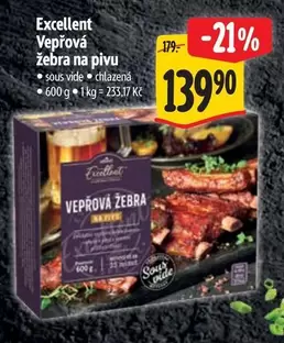 Zebra - Vepřová žebra na pivu