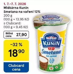 Smetana na vaření 12%