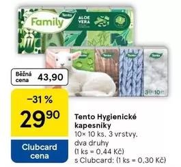 Tento Hygienické kapesníky 10x 10 ks.