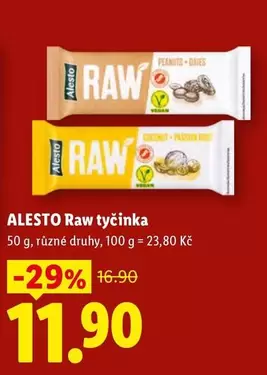 Raw tyčinka